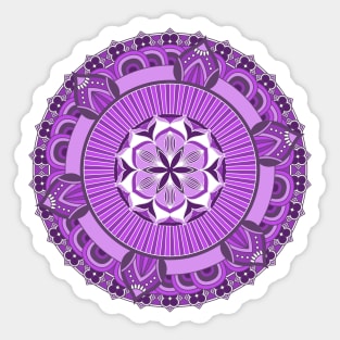 Pink Floral Mandala Sticker